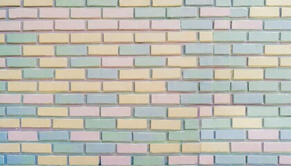 Obraz premium full frame colorful wall brick background texture