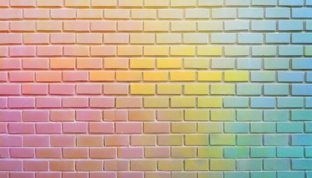 full frame colorful wall brick background texture