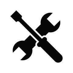 Tool home improvement icon silhouette design isolated