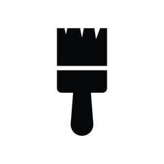 Paint brush home improvement icon silhouette design isolated