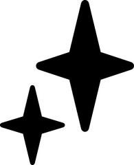 Star geometric shape black icon