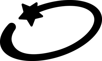 Star geometric shape black icon