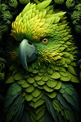 Fototapeta premium parrot, generative ai