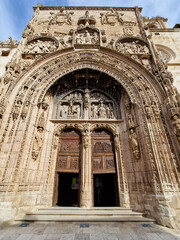 Obraz premium buildings of the historic center of the city of Aranda de Duero in the province of Burgos, Spain