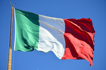 Naklejka na ściany i meble photography of Italy Flag