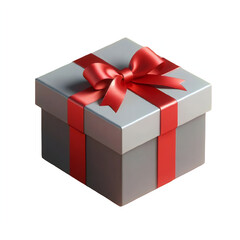 Obraz premium red ribbon box