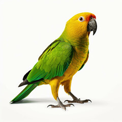 Parrot isolated on white background