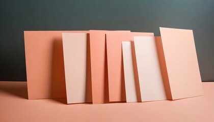 Peach Colored Abstract Harmonic Representation of Swatches- Arrangement of Colors - Colored Peach Fuzz