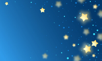 Obraz na płótnie Canvas Star background design. Yellow stars on blue background. Vector illustration