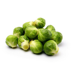 Fototapeta premium Brussels Sprouts isolated on white background