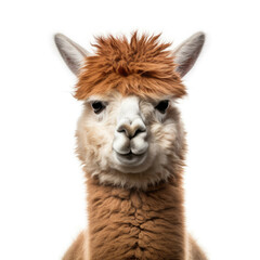 Alpaca isolated on white background