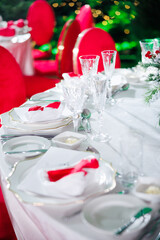 christmas table setting