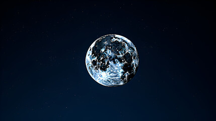 lose up picture of full moon