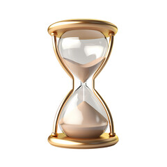 Hourglass, isolated on transparent background