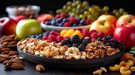 mixed fruit and nuts © urwa