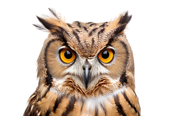 Wisdom Owl Isolated On Transparent Background
