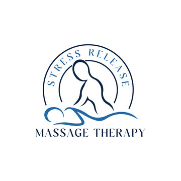 Design a logo for a Stress Release Massage Therapy