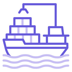 Cargo Ship Icon of City Elements iconset.