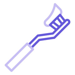 Tooth Paste on Brush Icon of Dental Care iconset.