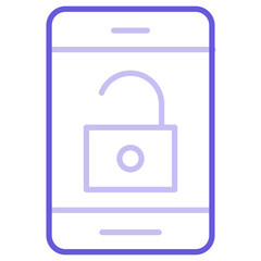 Mobile Unlock Icon of Protection and Security iconset.