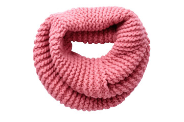 Knitted Snood Scarf Isolated On Transparent Background