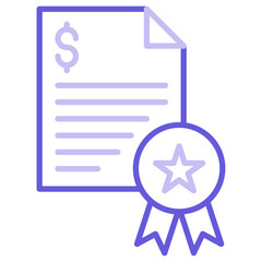 Certificate Icon of Accounting iconset.
