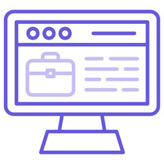 Fototapeta premium Job Description Icon