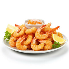 Scampi isolated on white background