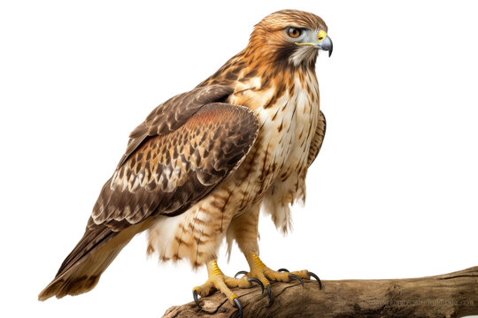 Red Tailed Hawk Isolated On Transparent Background