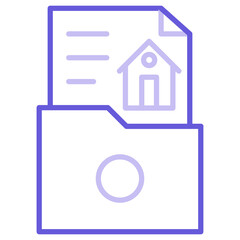 Property Documents Icon of Real Estate iconset.