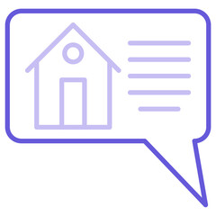 House Talk Icon of Real Estate iconset.