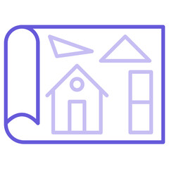 House Plan Icon of Real Estate iconset.