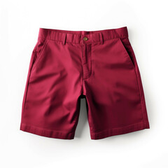 Bordeaux Shorts isolated on white background