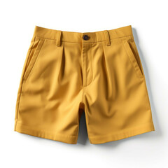 Yellow Shorts isolated on white background