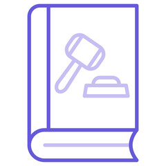 Fototapeta premium Law Book Icon of Crime and Law iconset.