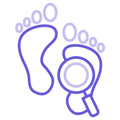 Footprint Icon of Crime and Law iconset.