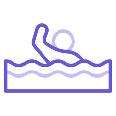 Swimming Person Icon of Physical Fitness iconset.