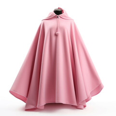 Pink Poncho isolated on white background