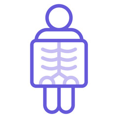 Man X ray Icon of Health Checkup iconset.