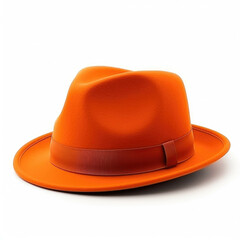 Orange Hat isolated on white background