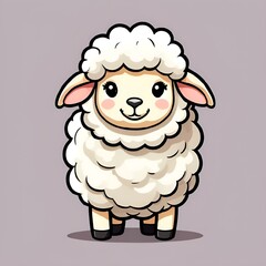 AI generated illustration of a cartoonish sheep
