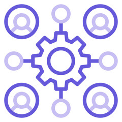 Teamwork Icon of Work from Home iconset.