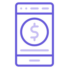 Send Money Mobile Icon of Work from Home iconset.