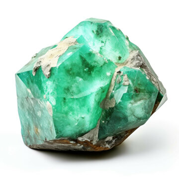 Variscite isolated on white background