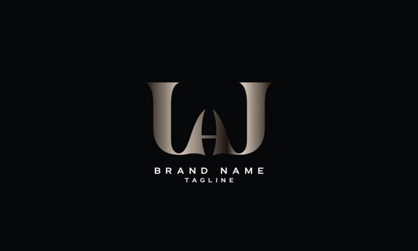 LHJ, LJH, HLJ, HJL, JHL, JLH, WH, HW, WA, AW, Abstract initial monogram letter alphabet logo design