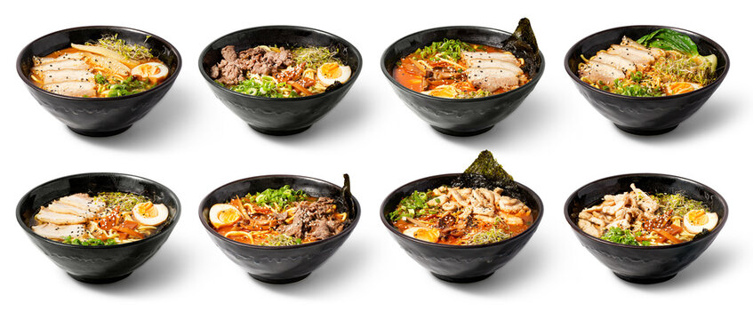 Photo of ramen set.