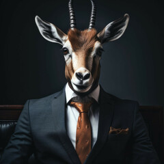 Gazelle in a suit
