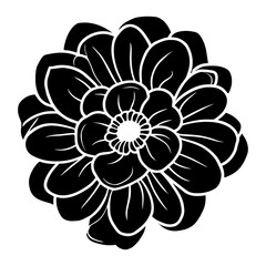 Hand drawn simple flower illustration