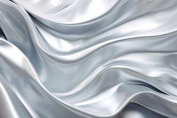 Wave Silver metal texture background. Wallpaper. Backdrop. Banner. Digital