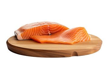 fresh raw salmon fillets - obrazy, fototapety, plakaty